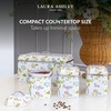 image:imageLaura Ashley VQ 3pc Canister Set  Wild MeadowElveden White Canister Set