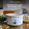 image:imageVQ  Laura Ashley 68 Quart Slow Cooker  Wild MeadowChina Rose 68 Quart Slow Cooker