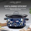 image:imageVQ  Laura Ashley 68 Quart Slow Cooker  Wild MeadowElveden Navy 68 Quart Slow Cooker