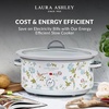 image:imageVQ  Laura Ashley 68 Quart Slow Cooker  Wild MeadowElveden White 68 Quart Slow Cooker