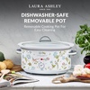 image:imageVQ  Laura Ashley 68 Quart Slow Cooker  Wild MeadowElveden White 68 Quart Slow Cooker
