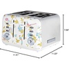 image:imageVQ Laura Ashley Stainless Steel 4 Slice Toaster Wild MeadowElveden White