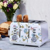 image:imageVQ Laura Ashley Stainless Steel 4 Slice Toaster Wild MeadowElveden White