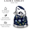 image:imageVQ Laura Ashley Wild Meadow 25L Stainless Steel Tea Kettle Stovetop Whistling Teapot for Induction Gas Hob or others Silicon Coated Cool Handle amp Push Button Mechanism Vintage Stove Top KettleElveden Navy 25L Stove Top Kettle