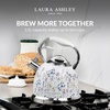 image:imageVQ Laura Ashley Wild Meadow 25L Stainless Steel Tea Kettle Stovetop Whistling Teapot for Induction Gas Hob or others Silicon Coated Cool Handle amp Push Button Mechanism Vintage Stove Top KettleWild Meadow 25L Stove Top Kettle