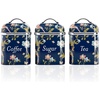 image:imageLaura Ashley VQ 3pc Canister Set  Wild MeadowElveden Navy Canister Set