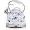 image:imageVQ Laura Ashley Wild Meadow 25L Stainless Steel Tea Kettle Stovetop Whistling Teapot for Induction Gas Hob or others Silicon Coated Cool Handle amp Push Button Mechanism Vintage Stove Top KettleChina Rose 25L Stove Top Kettle