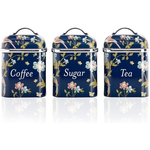 image:imageLaura Ashley VQ 3pc Canister Set  Wild MeadowElveden Navy Canister Set
