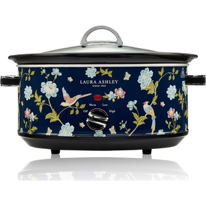image:imageVQ  Laura Ashley 68 Quart Slow Cooker  Wild MeadowElveden Navy 68 Quart Slow Cooker