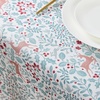 image:imageLaura Ashley Decorative Tablecloth Wrinkle and Stain Resistant Spillproof Water Repellent Easy Care Washable Polyester Fabric for Dining Kitchen Holiday and Party 60 x 84 Summer Palace SageReindeer Prance
