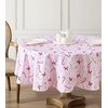 image:imageLaura Ashley Decorative Tablecloth Wrinkle and Stain Resistant Spillproof Water Repellent Easy Care Washable Polyester Fabric for Dining Kitchen Holiday and Party 60 x 84 Summer Palace SagePink Candy Cane