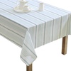 image:imageLaura Ashley Decorative Tablecloth Wrinkle and Stain Resistant Spillproof Water Repellent Easy Care Washable Polyester Fabric for Dining Kitchen Holiday and Party 60 x 84 Summer Palace SageTeal Stripe