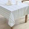 image:imageLaura Ashley Decorative Tablecloth Wrinkle and Stain Resistant Spillproof Water Repellent Easy Care Washable Polyester Fabric for Dining Kitchen Holiday and Party 60 x 84 Summer Palace SageTeal Stripe
