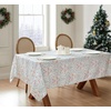 image:imageLaura Ashley Decorative Tablecloth Wrinkle and Stain Resistant Spillproof Water Repellent Easy Care Washable Polyester Fabric for Dining Kitchen Holiday and Party 60 x 84 Summer Palace SageReindeer Prance