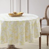 image:imageLaura Ashley Decorative Tablecloth Wrinkle and Stain Resistant Spillproof Water Repellent Easy Care Washable Polyester Fabric for Dining Kitchen Holiday and Party 60 x 84 Summer Palace SageForsythia