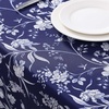 image:imageLaura Ashley Decorative Tablecloth Wrinkle and Stain Resistant Spillproof Water Repellent Easy Care Washable Polyester Fabric for Dining Kitchen Holiday and Party 60 x 84 Summer Palace SageBranch Toile