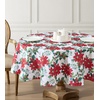 image:imageLaura Ashley Decorative Tablecloth Wrinkle and Stain Resistant Spillproof Water Repellent Easy Care Washable Polyester Fabric for Dining Kitchen Holiday and Party 60 x 84 Summer Palace SageChristmas Floral