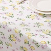 image:imageLaura Ashley Decorative Tablecloth Wrinkle and Stain Resistant Spillproof Water Repellent Easy Care Washable Polyester Fabric for Dining Kitchen Holiday and Party 60 x 84 Summer Palace SageLemon Floral