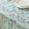 image:imageLaura Ashley Decorative Tablecloth Wrinkle and Stain Resistant Spillproof Water Repellent Easy Care Washable Polyester Fabric for Dining Kitchen Holiday and Party 60 x 84 Summer Palace SageEglantine