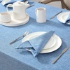 image:imageLaura Ashley Harper Luxuriously Smooth Fabric Tablecloth for Formal or Casual Dining Holiday Banquet Wedding or Party 60 x 84 DenimDenim