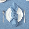 image:imageLaura Ashley Harper Luxuriously Smooth Fabric Tablecloth for Formal or Casual Dining Holiday Banquet Wedding or Party 60 x 84 DenimDenim