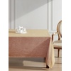 image:imageLaura Ashley Harper Luxuriously Smooth Fabric Tablecloth for Formal or Casual Dining Holiday Banquet Wedding or Party 60 x 84 DenimGold