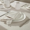 image:imageLaura Ashley Harper Luxuriously Smooth Fabric Tablecloth for Formal or Casual Dining Holiday Banquet Wedding or Party 60 x 84 DenimIvory