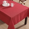 image:imageLaura Ashley Harper Luxuriously Smooth Fabric Tablecloth for Formal or Casual Dining Holiday Banquet Wedding or Party 60 x 84 DenimRed