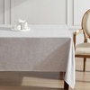 image:imageLaura Ashley Harper Luxuriously Smooth Fabric Tablecloth for Formal or Casual Dining Holiday Banquet Wedding or Party 60 x 84 DenimTaupe