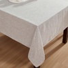 image:imageLaura Ashley Harper Luxuriously Smooth Fabric Tablecloth for Formal or Casual Dining Holiday Banquet Wedding or Party 60 x 84 DenimTaupe
