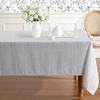 image:imageLaura Ashley Thames Tablecloth Jacquard Fabric Wrinkle Resistant for Dining Holiday Party Wedding or Banquet 60 x 84 SageBlue