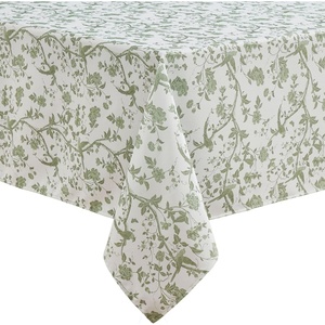 image:imageLaura Ashley Decorative Tablecloth Wrinkle and Stain Resistant Spillproof Water Repellent Easy Care Washable Polyester Fabric for Dining Kitchen Holiday and Party 60 x 84 Summer Palace SageSummer Palace Sage