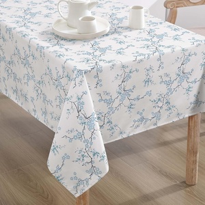 image:imageLaura Ashley Decorative Tablecloth Wrinkle and Stain Resistant Spillproof Water Repellent Easy Care Washable Polyester Fabric for Dining Kitchen Holiday and Party 60 x 84 Summer Palace SageOriental Blossom