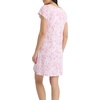 image:imageLaura Ashley Womens Nightgown Ribbed Knit Short Sleeve Henley SleepshirtPink Bows