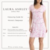 image:imageLaura Ashley Womens Nightgown Ribbed Knit Short Sleeve Henley SleepshirtPink Bows