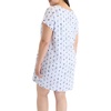 image:imageLaura Ashley Womens Nightgown Ribbed Knit Short Sleeve Henley SleepshirtTiled Fruit