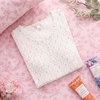 image:imageLaura Ashley Womens Nightgown Ribbed Knit Short Sleeve Henley SleepshirtWhite Lattice