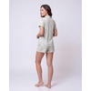 image:imageLaura Ashley Womens Pajamas 2 Piece Cotton Blend Button Down Short Sleeve Top and Shorts SetJade Damask
