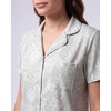 image:imageLaura Ashley Womens Pajamas 2 Piece Cotton Blend Button Down Short Sleeve Top and Shorts SetJade Damask