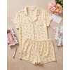 image:imageLaura Ashley Womens Pajamas 2 Piece Cotton Blend Button Down Short Sleeve Top and Shorts SetSundress Ditsy