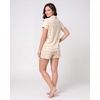 image:imageLaura Ashley Womens Pajamas 2 Piece Cotton Blend Button Down Short Sleeve Top and Shorts SetSundress Ditsy