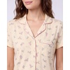 image:imageLaura Ashley Womens Pajamas 2 Piece Cotton Blend Button Down Short Sleeve Top and Shorts SetSundress Ditsy