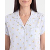 image:imageLaura Ashley Womens Pajamas 2 Piece Cotton Blend Notch Collar Button Down PJ SetLemon Stripe