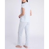 image:imageLaura Ashley Womens Pajamas 2 Piece Cotton Blend Notch Collar Button Down PJ SetLemon Stripe