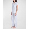 image:imageLaura Ashley Womens Pajamas 2 Piece Cotton Blend Notch Collar Button Down PJ SetLemon Stripe