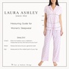image:imageLaura Ashley Womens Pajamas 2 Piece Cotton Blend Notch Collar Button Down PJ SetPink Strawberry