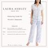 image:imageLaura Ashley Womens Pajamas 2 Piece Cotton Blend Notch Collar Button Down PJ SetSage Toile