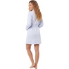 image:imageLaura Ashley Womens Robe Buttery Soft Brushed Knit Knee Length Bathrobe with PocketsBlue Roses
