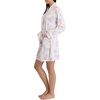image:imageLaura Ashley Womens Robe Buttery Soft Brushed Knit Knee Length Bathrobe with PocketsIvory Floral