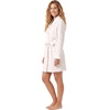 image:imageLaura Ashley Womens Robe Buttery Soft Brushed Knit Knee Length Bathrobe with PocketsPink Dot
